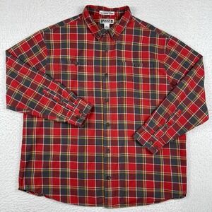 Duluth Trading Shirt Mens 2XL Relaxed Fit‎ Free Swingin Flannel Outdoors Camp
